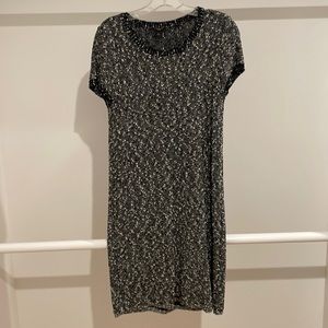 Ann Taylor MP Black & White Nubby Sweater Dress